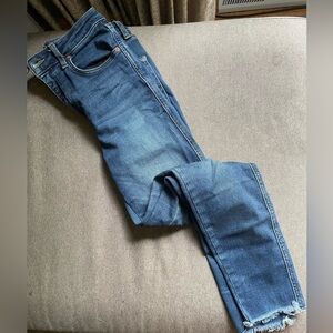 Free People Dark Blue Skinny Jeans Size 28